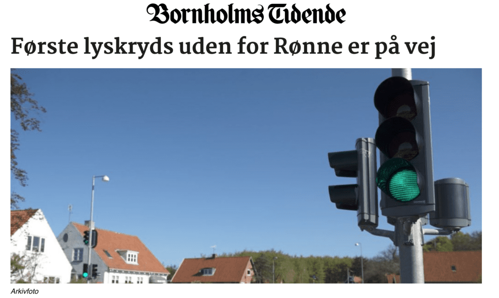 Flere kulørte lamper på Bornholm!