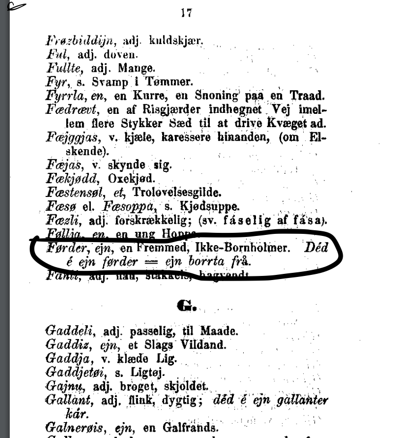 Et Førderliv